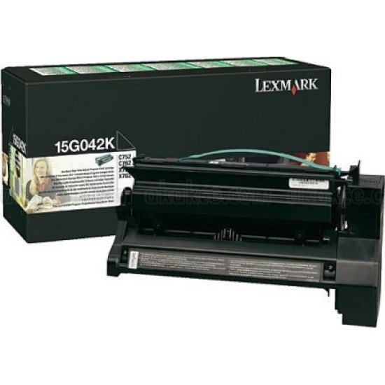 Lexmark 15G042K Siyah Orjinal Toner - C752 / C760 Lexmark 15G042K Siyah Orjinal Toner - C752 / C760