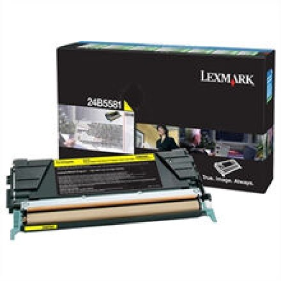 Lexmark 24B5581 Sarı Orjinal Toner - CS748 / CS740 Lexmark 24B5581 Sarı Orjinal Toner - CS748 / CS740