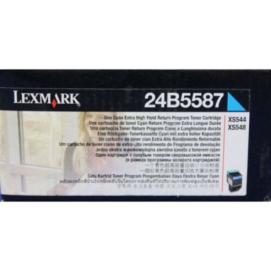 Lexmark 24B5587 Mavi Orjinal Toner - XS463 / XS544 Lexmark 24B5587 Mavi Orjinal Toner - XS463 / XS544