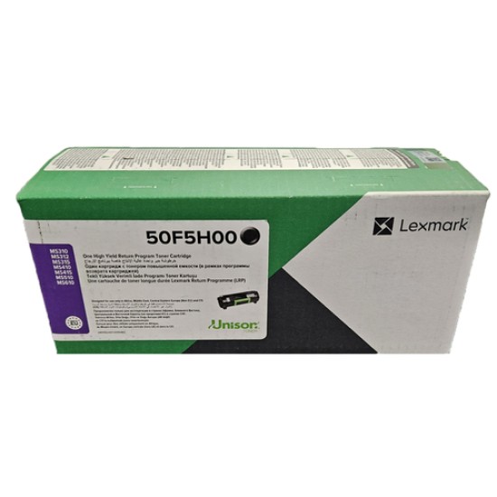Lexmark 505H 50F5H00 Siyah Orjinal Toner - MS310 / MS410 Lexmark 505H 50F5H00 Siyah Orjinal Toner - MS310 / MS410