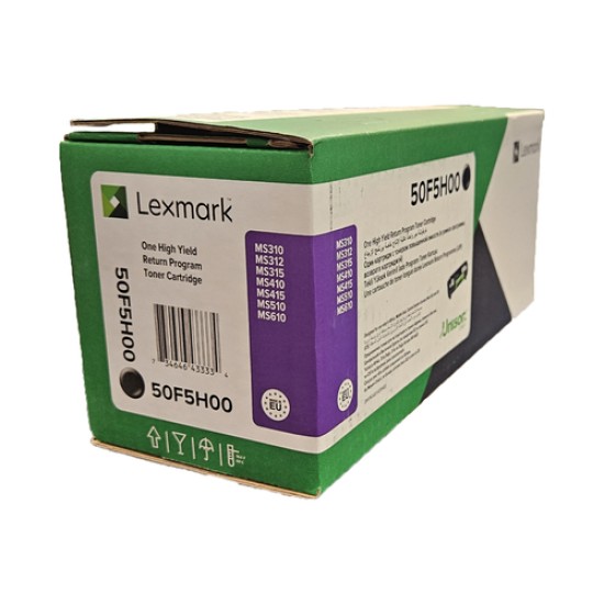 Lexmark 505H 50F5H00 Siyah Orjinal Toner - MS310 / MS410 Lexmark 505H 50F5H00 Siyah Orjinal Toner - MS310 / MS410