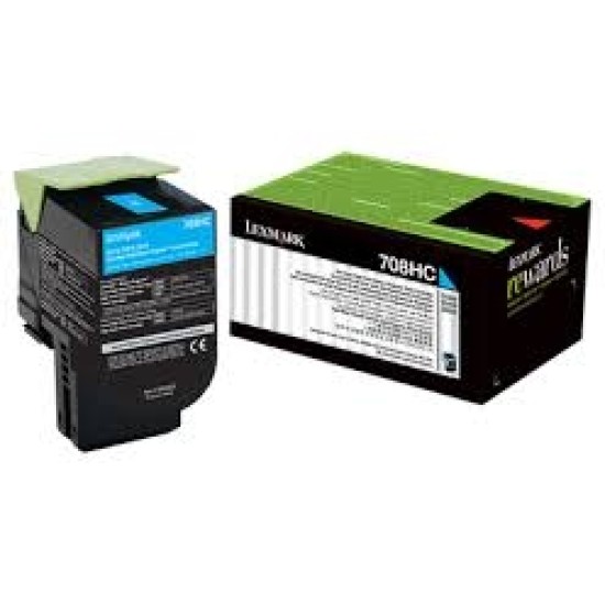 Lexmark 70C8HC0 708HC Mavi Orjinal Toner - CS310 / CS410  (T3739)