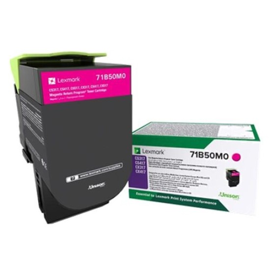 Lexmark 71B50M0 Kırmızı Orjinal Toner - CS317 / CS417 Lexmark 71B50M0 Kırmızı Orjinal Toner - CS317 / CS417
