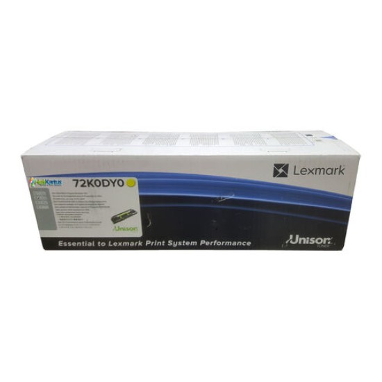 Lexmark 72K0DY0 Sarı Orjinal Developer Ünitesi - CS820 / CX825de (T13533)