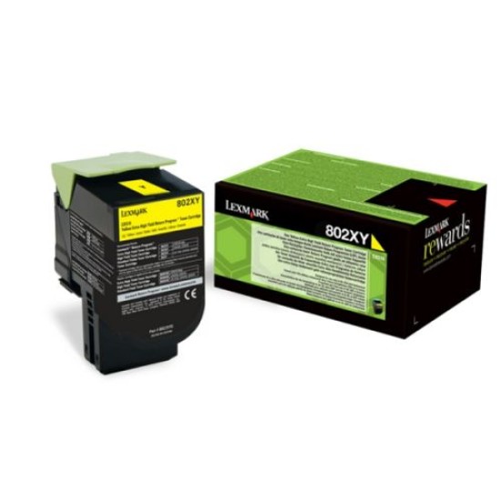 Lexmark 80C2XYE Sarı Orjinal Toner - CX510DE / CX510DHE Lexmark 80C2XYE Sarı Orjinal Toner - CX510DE / CX510DHE
