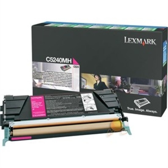Lexmark C5240MH Kırmızı Orjinal Toner - C524 / C534 Lexmark C5240MH Kırmızı Orjinal Toner - C524 / C534