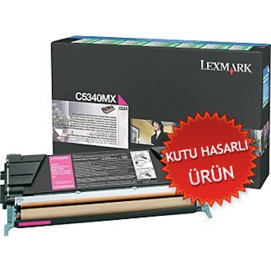 Lexmark C5340MX Kırmızı Orjinal Toner - C524 / C534 (C) (T8977)