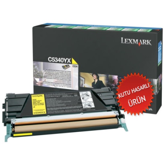 Lexmark C5340YX Sarı Orjinal Toner - C524 / C534 (C) (T8980)