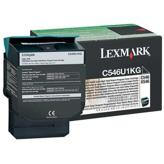 Lexmark C546U1KG Siyah Orjinal Toner Extra Yüksek Kapasiteli - C546 / X546 Lexmark C546U1KG Siyah Orjinal Toner Extra Yüksek Kapasiteli - C546 / X546