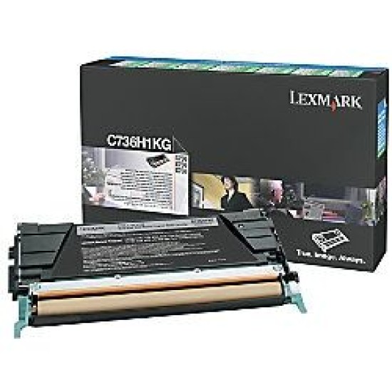 Lexmark C736H1KG Siyah Orjinal Toner - C736 / X736 Lexmark C736H1KG Siyah Orjinal Toner - C736 / X736