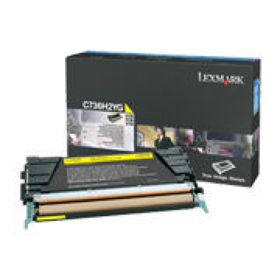 Lexmark C736H2YG Sarı Orjinal Toner Yüksek Kapasite - X736 / X738 Lexmark C736H2YG Sarı Orjinal Toner Yüksek Kapasite - X736 / X738