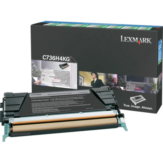 Lexmark C736H4KG Siyah Orjinal Toner Yüksek Kapasite - C736dn Lexmark C736H4KG Siyah Orjinal Toner Yüksek Kapasite - C736dn