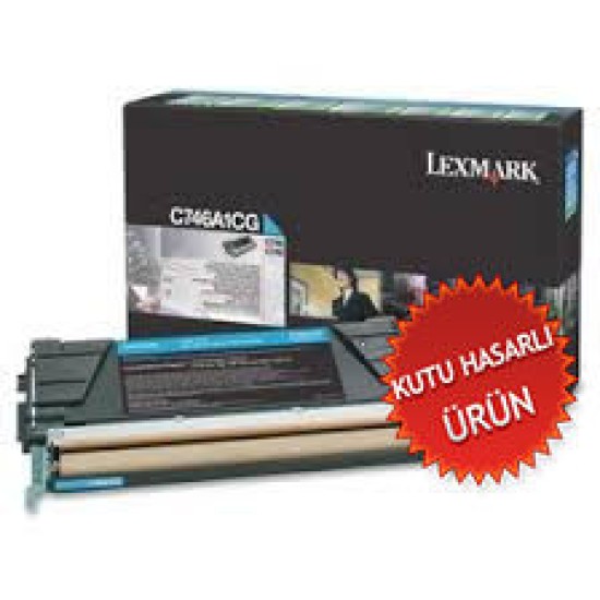 Lexmark C746A1CG Mavi Orjinal Toner - C746 / C748 (C) (T8461) Lexmark C746A1CG Mavi Orjinal Toner - C746 / C748 (C) (T8461)