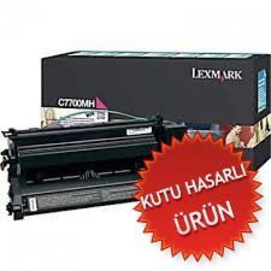 Lexmark C7700MH Kırmızı Orjinal Toner Yüksek Kapasite - C770 / C772 (C) (T8950)