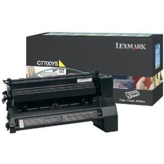 Lexmark C7700YS Sarı Orjinal Toner - C770 / C772 Lexmark C7700YS Sarı Orjinal Toner - C770 / C772