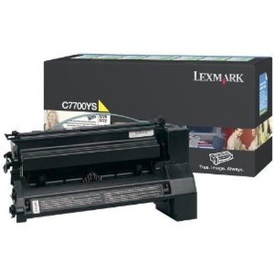 Lexmark C7700YS Sarı Orjinal Toner - C770 / C772 Lexmark C7700YS Sarı Orjinal Toner - C770 / C772