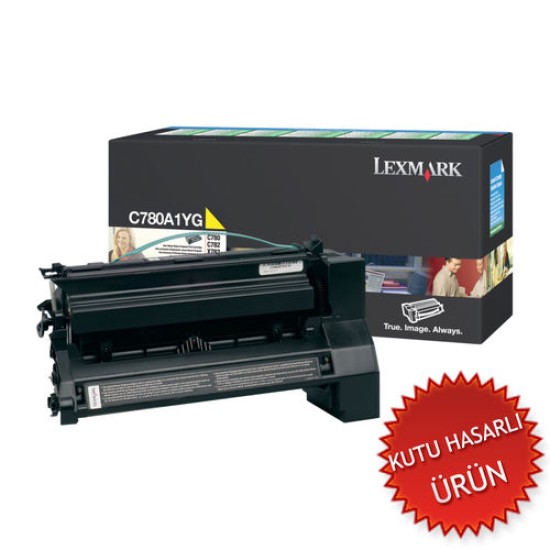 Lexmark C780A1YG Sarı Orjinal Toner - C780 / C782 (C) (T11616)