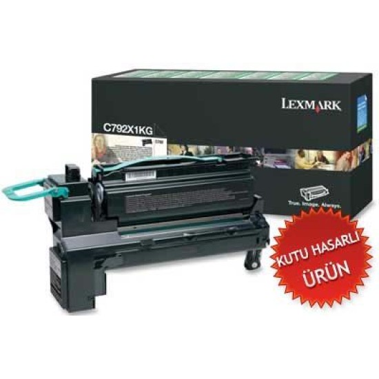 Lexmark C792X1KG Siyah Orjinal Toner Yüksek Kapasite - C792 (B) (T8975) Lexmark C792X1KG Siyah Orjinal Toner Yüksek Kapasite - C792 (B) (T8975)