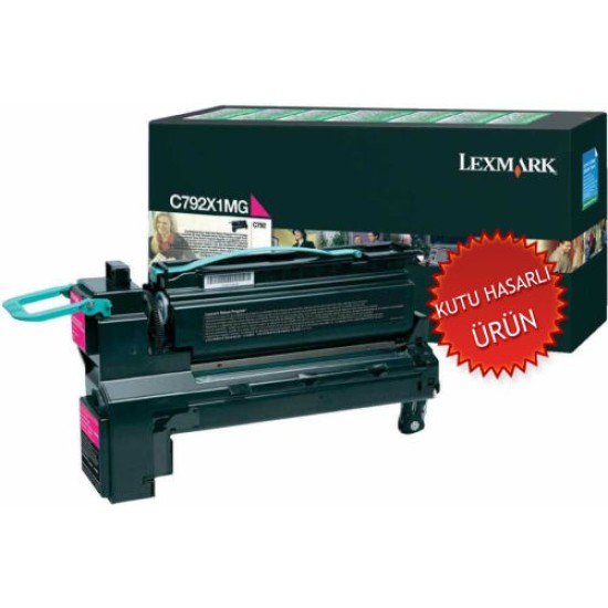 Lexmark C792X1MG Kırmızı Orjinal Toner Yüksek Kapasite - C792 (C) (T8717)