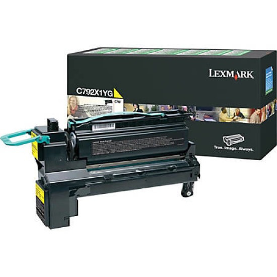 Lexmark C792X1YG Sarı Orjinal Toner Yüksek Kapasite - C792 Lexmark C792X1YG Sarı Orjinal Toner Yüksek Kapasite - C792