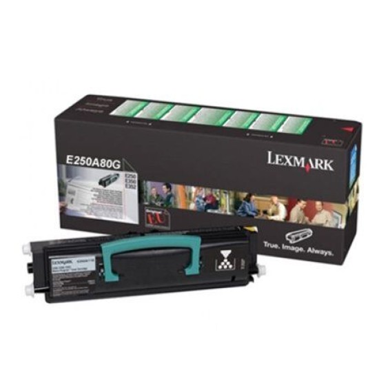 Lexmark E250A80G Siyah Orjinal Toner - E250 / E350 / E352 Lexmark E250A80G Siyah Orjinal Toner - E250 / E350 / E352