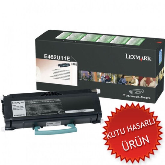 Lexmark E462U11E Siyah Orjinal Toner Ekstra Yüksek Kapasiteli - E462dtn (C) (T15011)