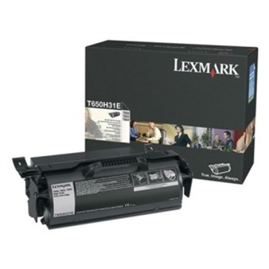 Lexmark T650H31E Siyah Orjinal Toner Yüksek Kapasiteli - T650 Lexmark T650H31E Siyah Orjinal Toner Yüksek Kapasiteli - T650