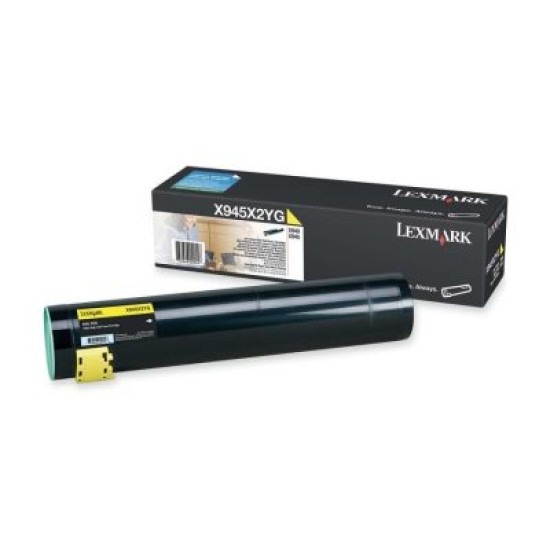 Lexmark X945X2YG Sarı Orjinal Toner Yüksek Kapasite - X940 / X945 Lexmark X945X2YG Sarı Orjinal Toner Yüksek Kapasite - X940 / X945