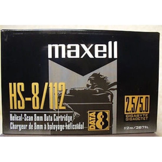 Maxell 8mm 112m 2.3 GB / 4.6 GB HS-8 / 112 Data Kartuş Maxell 8mm 112m 2.3 GB / 4.6 GB HS-8 / 112 Data Kartuş
