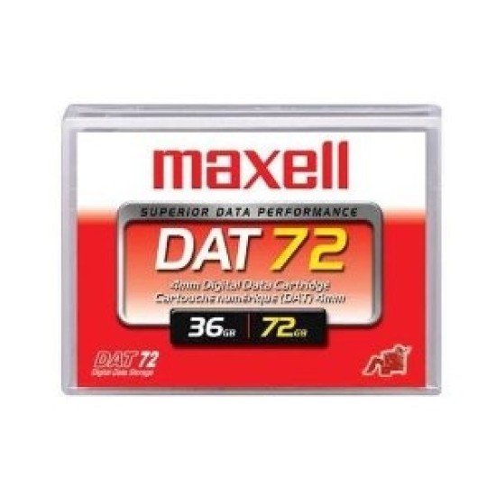 Maxell DAT-72 4mm 170m DDS5 36GB / 72GB Data Kartuş Maxell DAT-72 4mm 170m DDS5 36GB / 72GB Data Kartuş