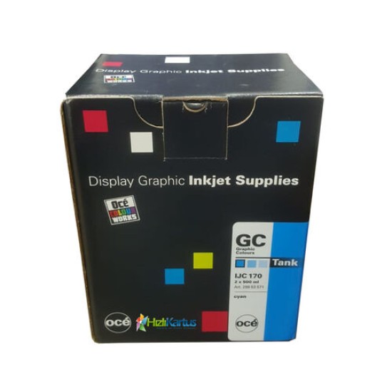 Oce IJC 170 2&#039;li Paket Mavi Mürekkep Kartuşu - CS-5050/CS-5070/CS-5090 (T12813)