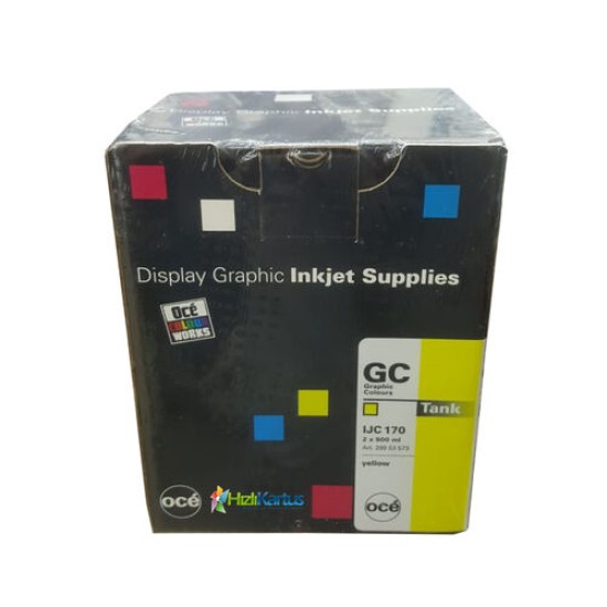 Oce IJC 170 2&#039;li Paket Sarı Mürekkep Kartuşu - CS-5050/CS-5070/CS-5090 (T12812)