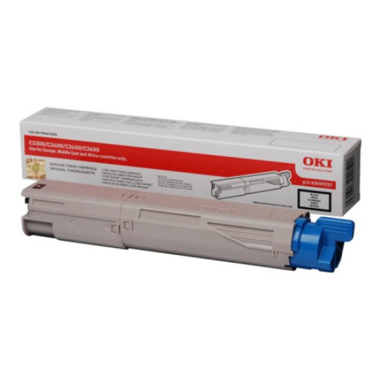 OKI 43459332 Siyah Orjinal Toner - C3300 / C3400 OKI 43459332 Siyah Orjinal Toner - C3300 / C3400