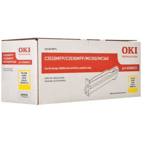 OKI 43460221 Sarı Orjinal Drum Unitesi - MC3530 / MC350 (T8588) OKI 43460221 Sarı Orjinal Drum Unitesi - MC3530 / MC350 (T8588)
