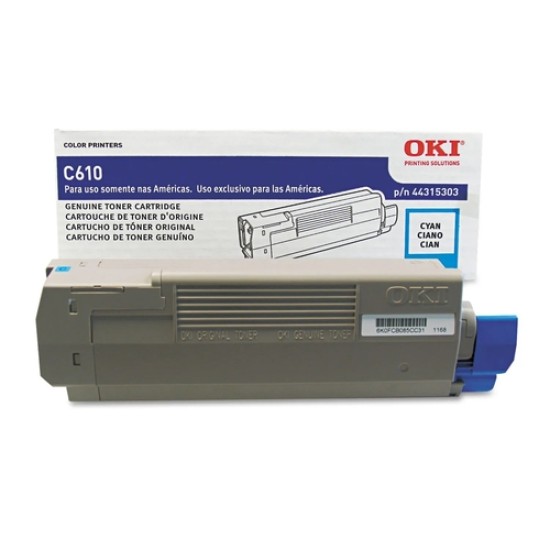 OKI 44315303 Mavi Orjinal Toner - C610N / C610CDN OKI 44315303 Mavi Orjinal Toner - C610N / C610CDN