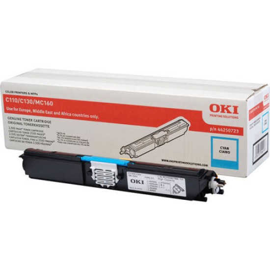 OKI 44250723 Mavi Orjinal Toner - C110 / C130 OKI 44250723 Mavi Orjinal Toner - C110 / C130