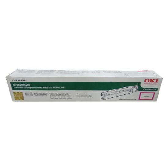 OKI 43459418 Kırmızı Orjinal Toner - C3300/ C3400 OKI 43459418 Kırmızı Orjinal Toner - C3300/ C3400