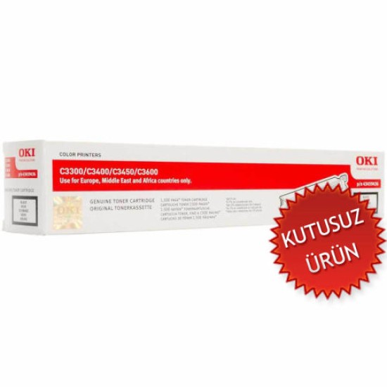 OKI 43459420 Siyah Orjinal Toner - C3300 / 3400 (U) (T9733) OKI 43459420 Siyah Orjinal Toner - C3300 / 3400 (U) (T9733)