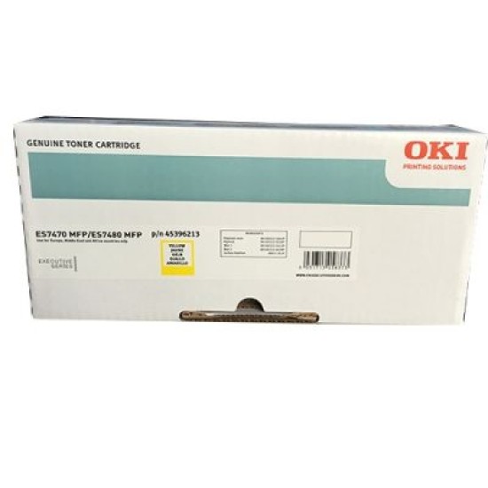 OKI 45396213 Sarı Orjinal Toner - ES7470 / ES7480 OKI 45396213 Sarı Orjinal Toner - ES7470 / ES7480