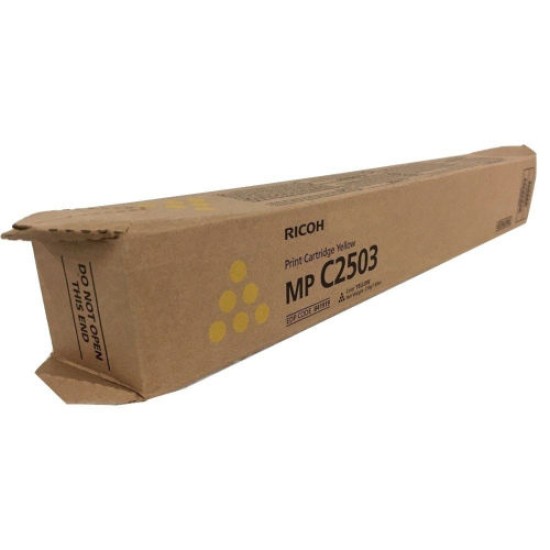 Ricoh C2503 Sarı Orjinal Toner - MP-C250 / 2504 / 2011 / 2003 / 2004 (841929) (T8299) Ricoh C2503 Sarı Orjinal Toner - MP-C250 / 2504 / 2011 / 2003 / 2004 (841929) (T8299)