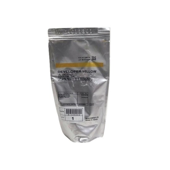 Ricoh D136-9680 Sarı Orjinal Developer - MP-C6502SP / MP-C8002SP (T13650)