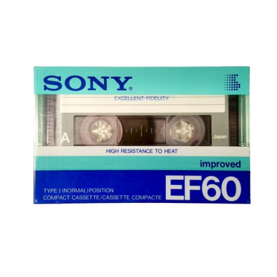 Sony EF60 Boş Kaset Sony EF60 Boş Kaset