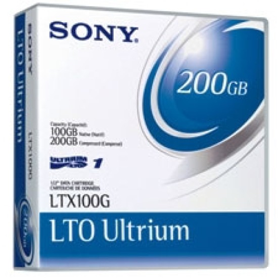 Sony LTO-1 Ultrium Data Kartuş 100 GB / 200 GB 609m, 12,65mm Sony LTO-1 Ultrium Data Kartuş 100 GB / 200 GB 609m, 12,65mm