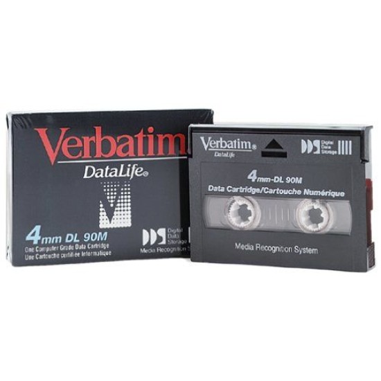 Verbatim DATALIFE 4mm DL 90m Digital Data Kartuşu 2 GB / 4 GB Verbatim DATALIFE 4mm DL 90m Digital Data Kartuşu 2 GB / 4 GB