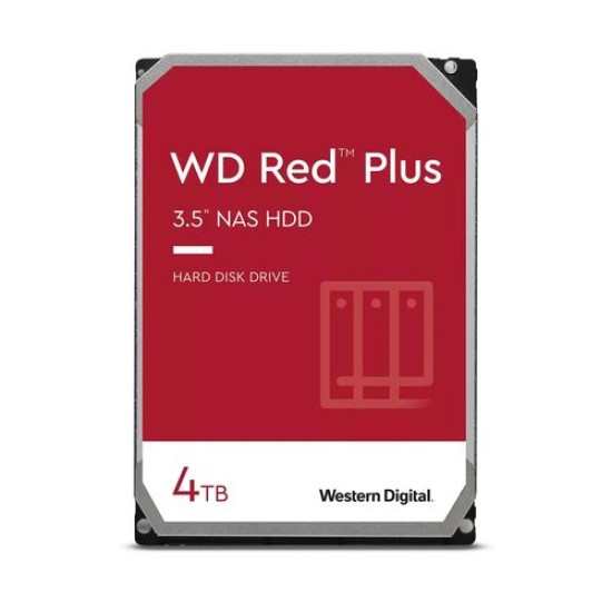 Western Digital WD Red Plus 3,5" 128MB 5400RPM 4TB NAS HDD - WD40EFZX Western Digital WD Red Plus 3,5" 128MB 5400RPM 4TB NAS HDD - WD40EFZX