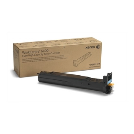 Xerox 106R01317 Mavi Orjinal Toner Yüksek Kapasite - Phaser 6400 Xerox 106R01317 Mavi Orjinal Toner Yüksek Kapasite - Phaser 6400