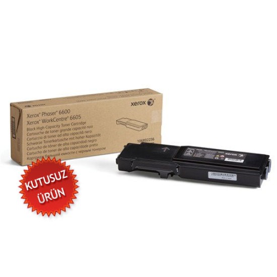 Xerox 106R02236 Siyah Orjinal Toner Yüksek Kapasite - Phaser 6600 (U) (T10876)