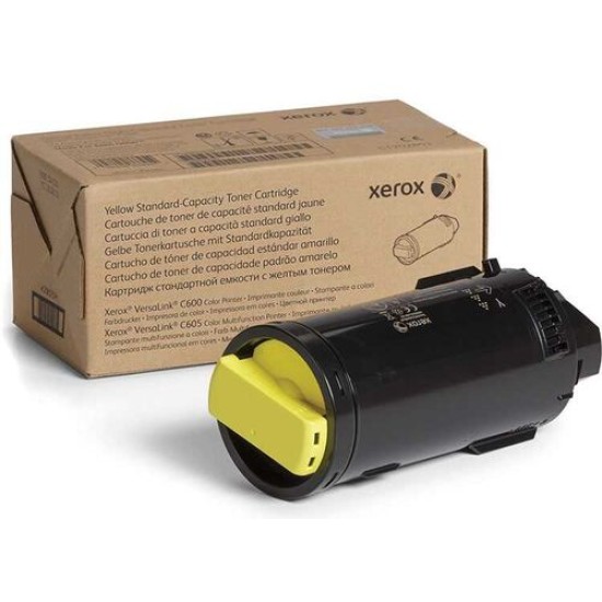 Xerox 106R039010 Sarı Orjinal Toner Standart Kapasite - VersaLink C600DN / C605S Xerox 106R039010 Sarı Orjinal Toner Standart Kapasite - VersaLink C600DN / C605S